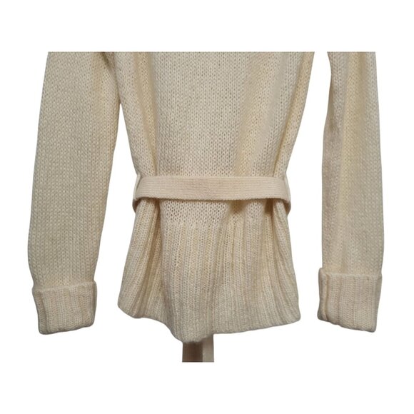 Vintage GAP Belted Shawl Collar Cardigan Knit Sweaater - Picture 8 of 10